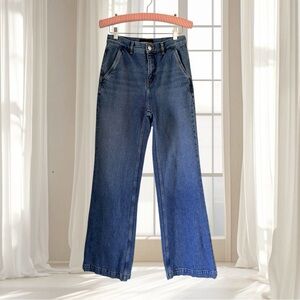 The Kooples Kristy High Rise Wide Leg Jeans Size 26